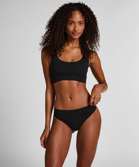 G-streng med høy skjæring Dianne, Svart