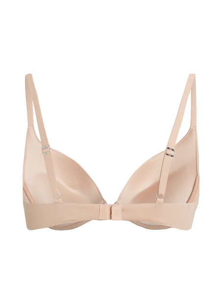 Polstret pushup-BH med bøyle Smooth, Beige