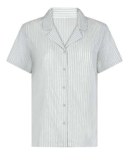 Jacket Woven Stripe, Gr&oslash;nn