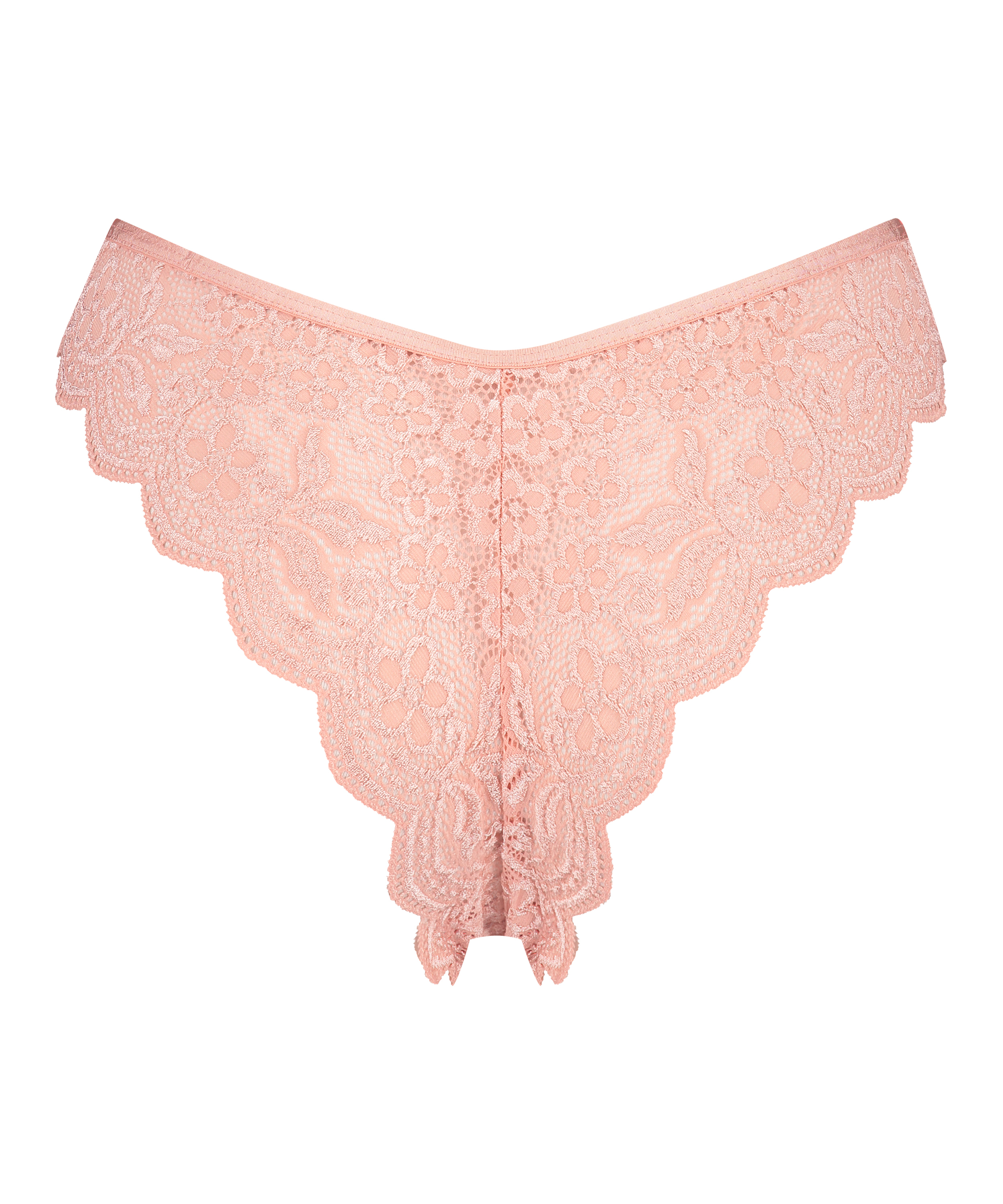 Slip brésilien jambe haute, Rosa, main