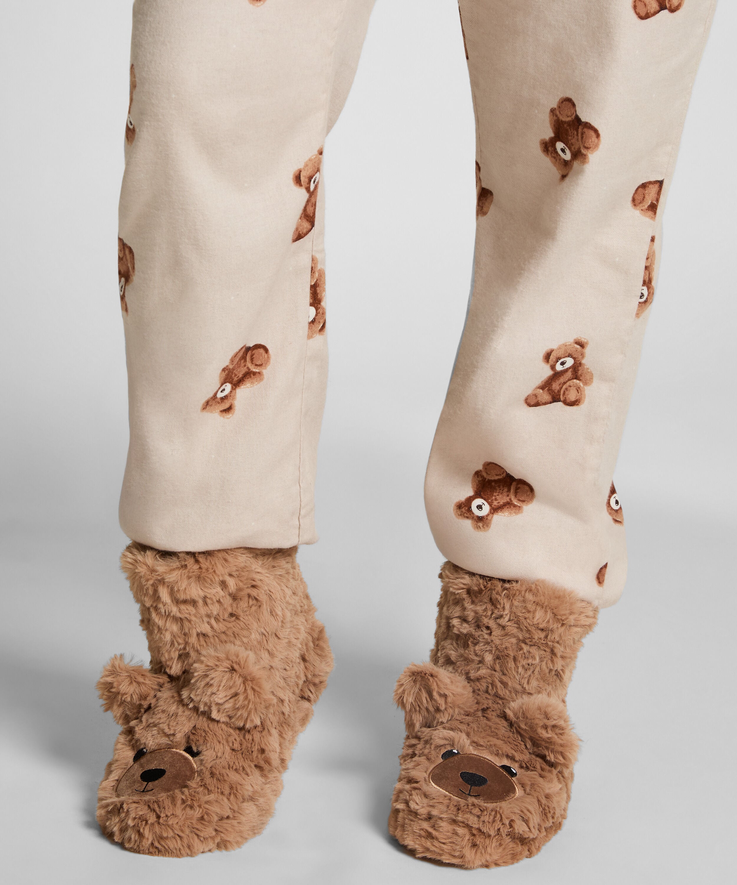 Tøfler Bamse, Beige
