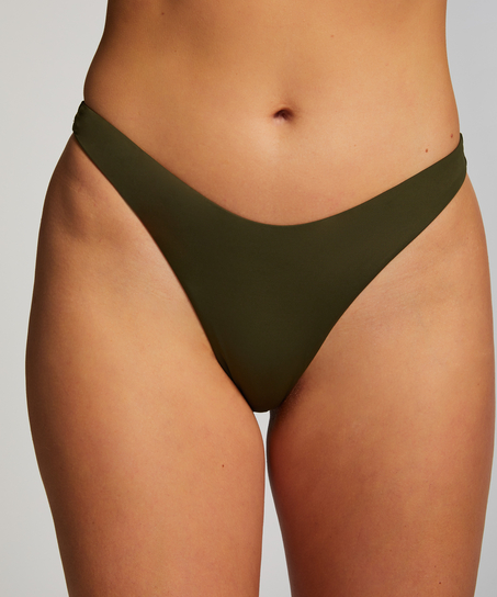 Høykuttet Bikini Underdel Luxe, Grønn