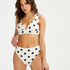 Scallop triangle bikinitopp, Hvit