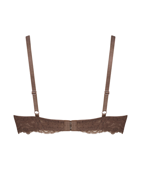 ﻿Vattert bh med bøyle Marine, Brun