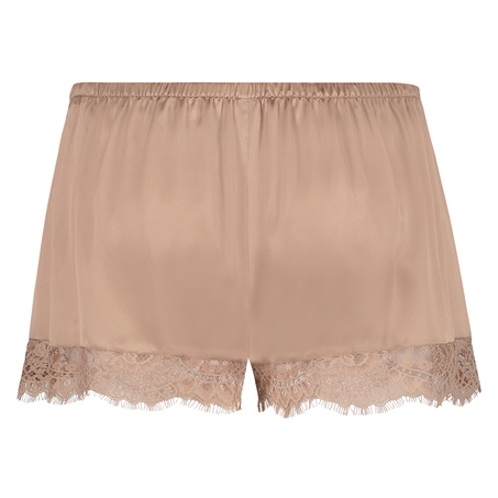 Scallop Lace silk pyjama shorts, Rosa