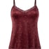 Cami-topp Velours Lace, Lilla