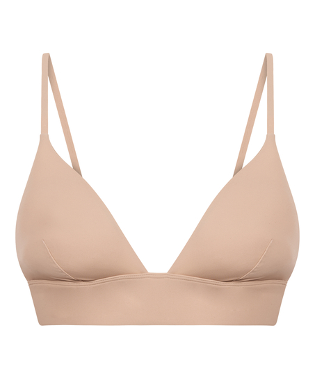Triangle Bralette Smooth, Beige