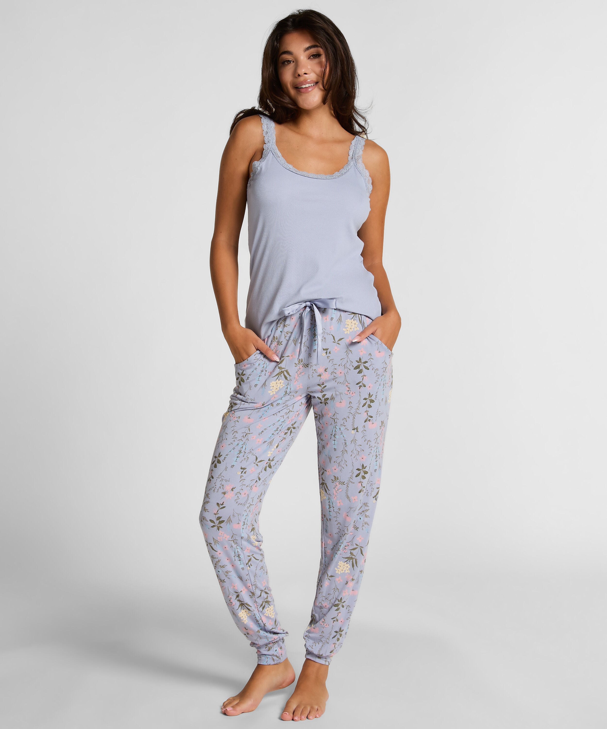 Pyjamabukser Jersey, Lilla