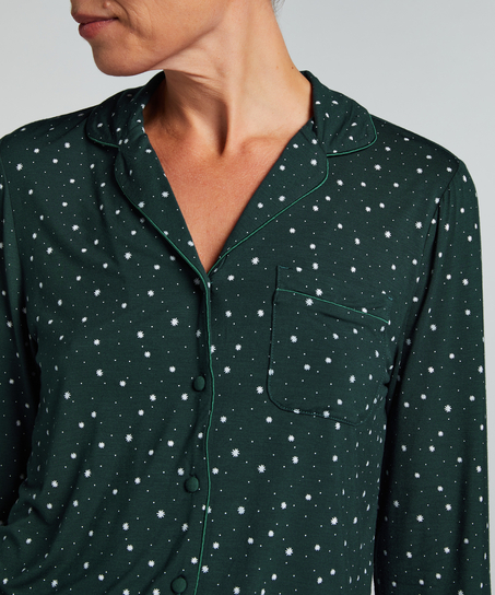 Essential langermet jakke i jerseystoff, Grønn