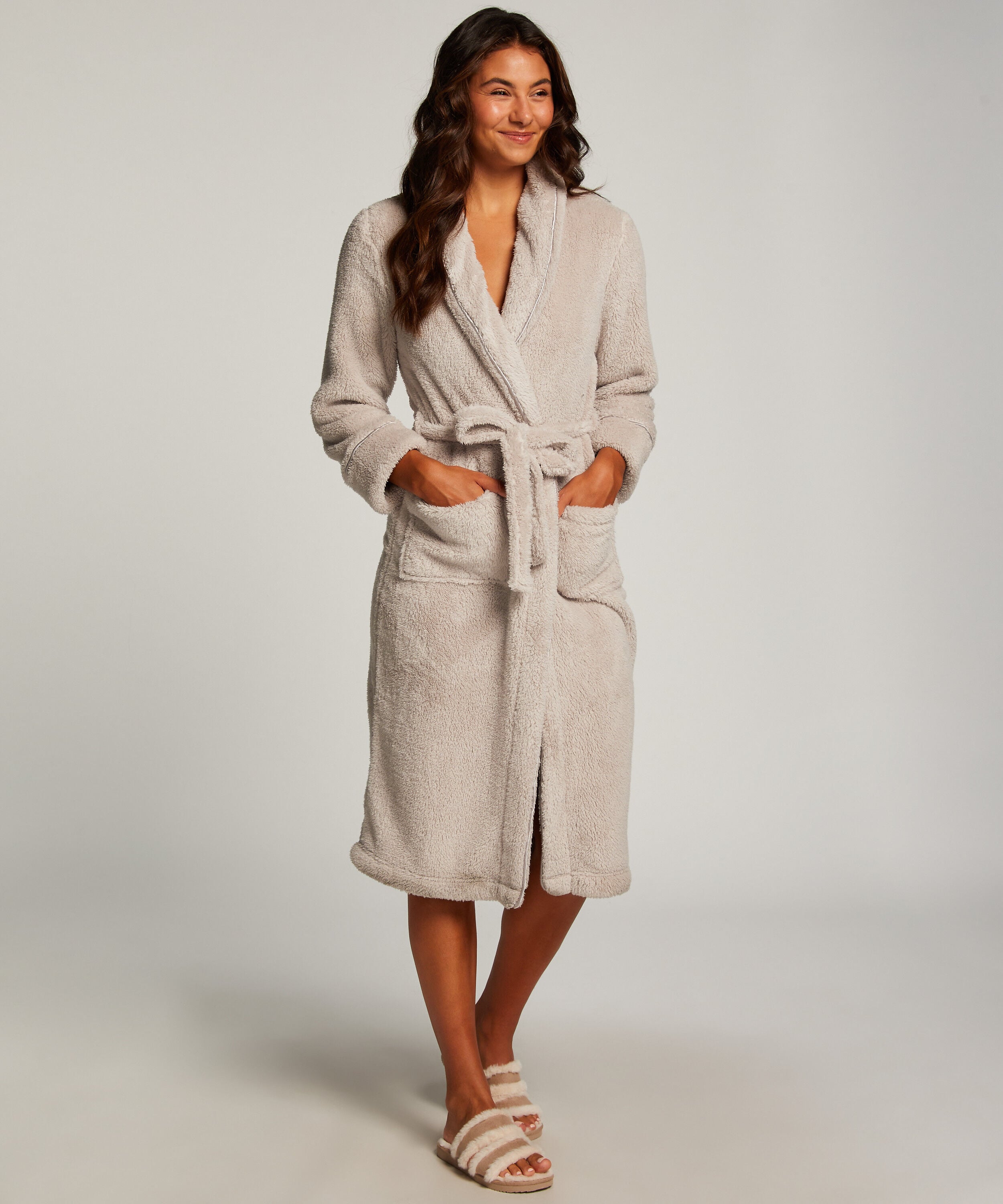 Badekåpe Fleece, Brun
