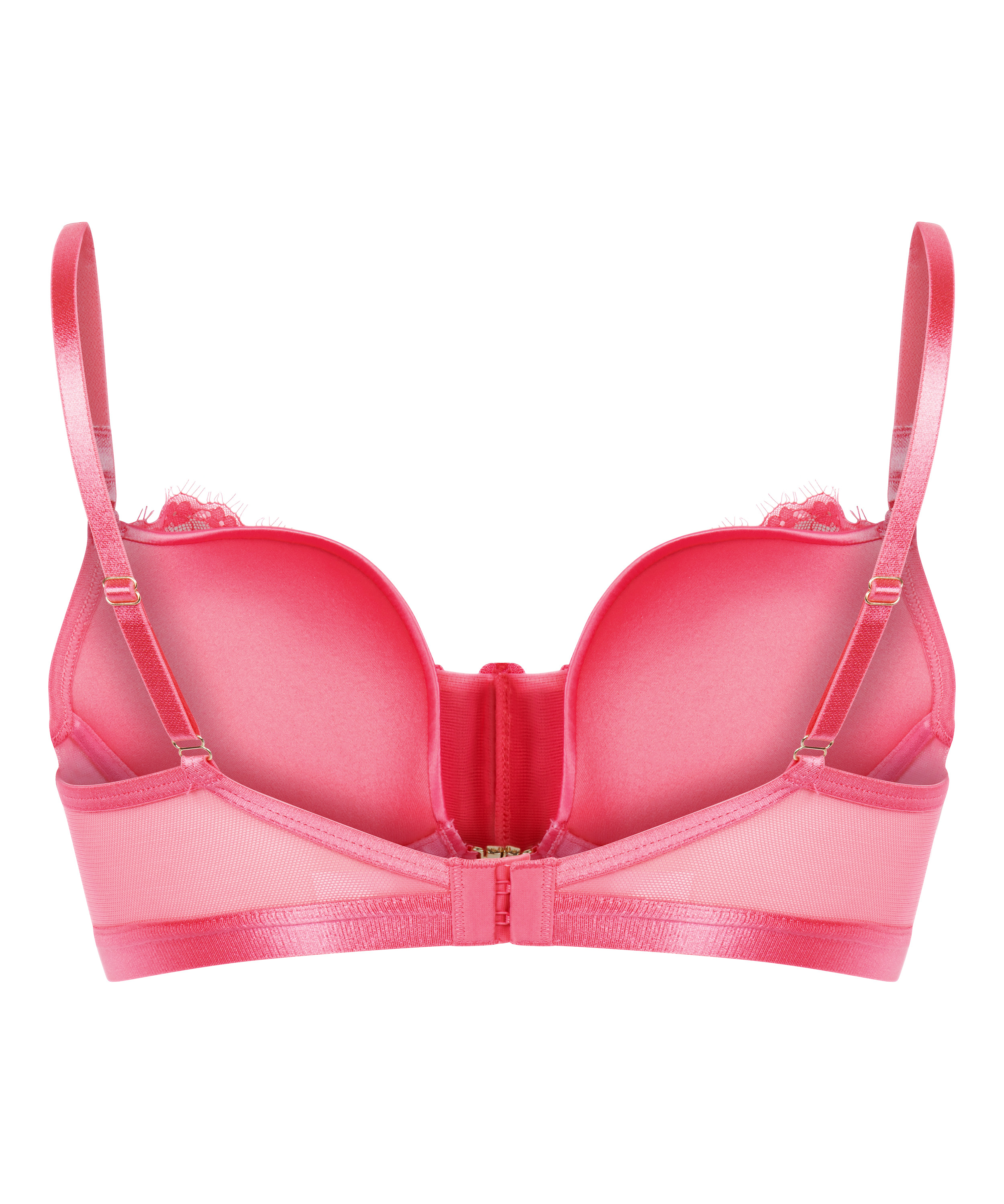 Vatterte push-up bøyle-bh Sable, Rosa, main