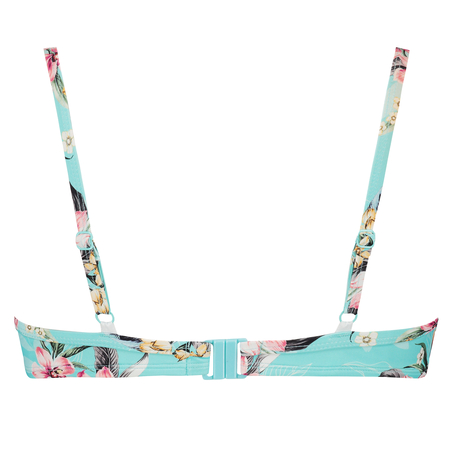 Bea polstret bikinitopp med spiler, Bl&aring;