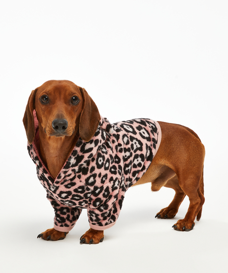 Fleece hunde-onesie, Rosa