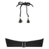 Borneo mesh bikini crop-topp med spiler, Svart