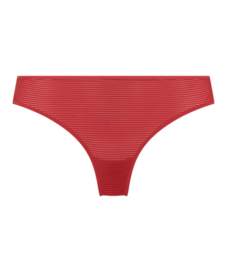 Usynlig thong i stripemesh , Rød