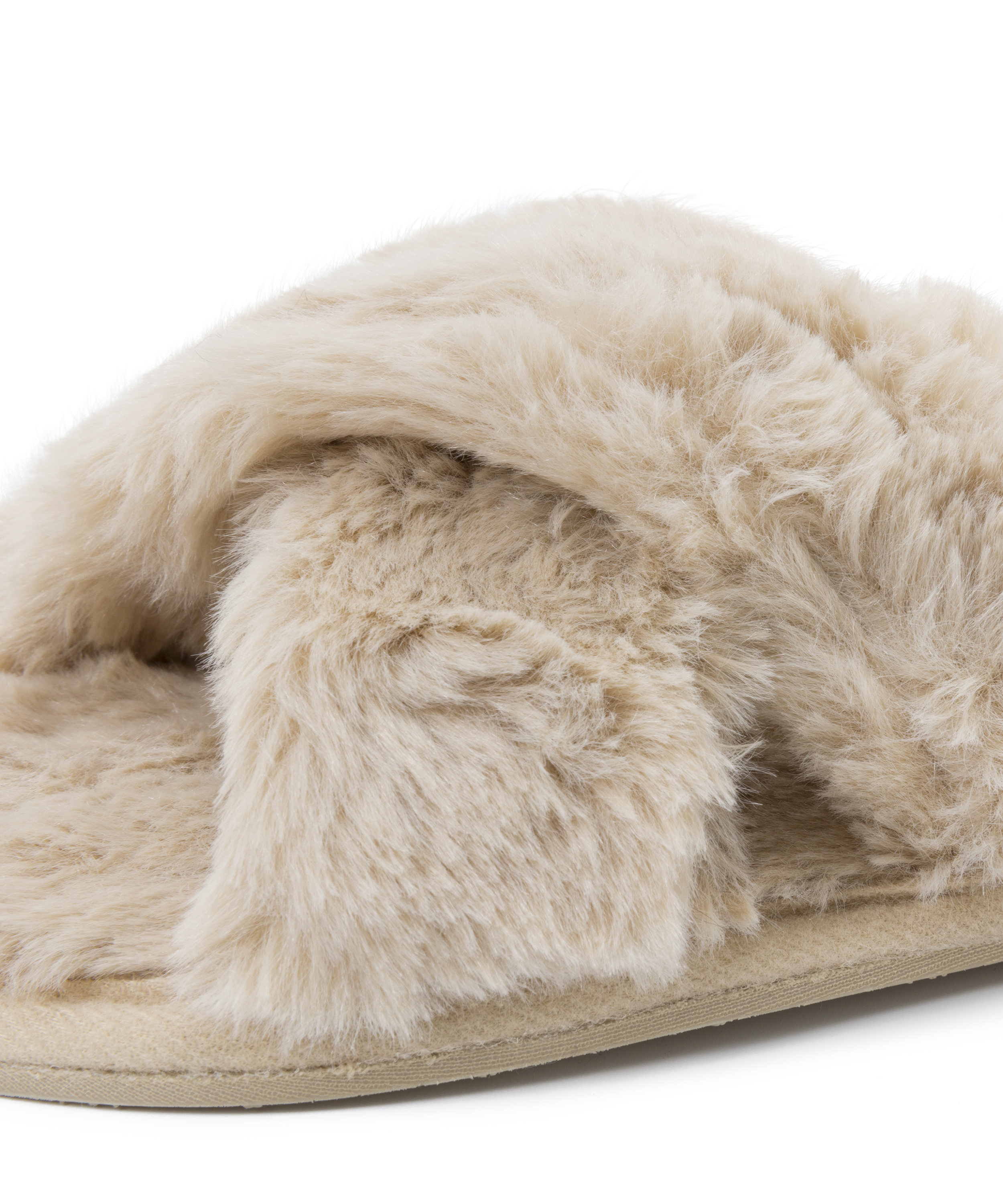 Cross Straps Indoor Sandals, Hvit, main