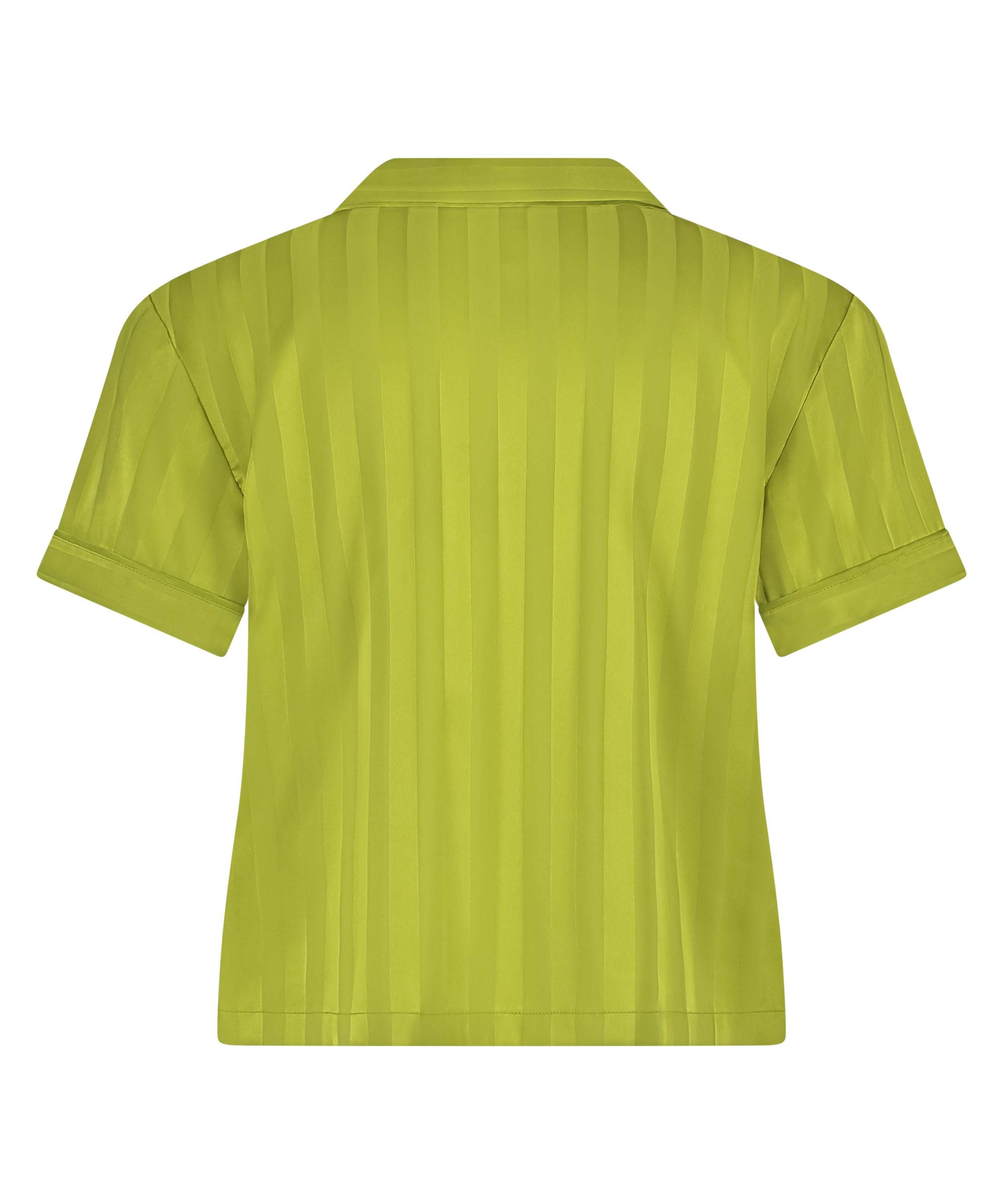 Kortermet jakke i sateng, Gr&oslash;nn, main