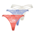 3-pakning med tanga, Rosa