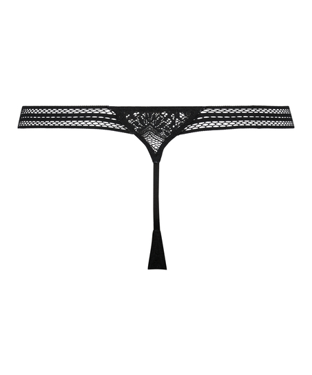 Cassie mini thong, Svart
