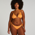 Triangle Bikinitopp Scallop Lurex, Oransje
