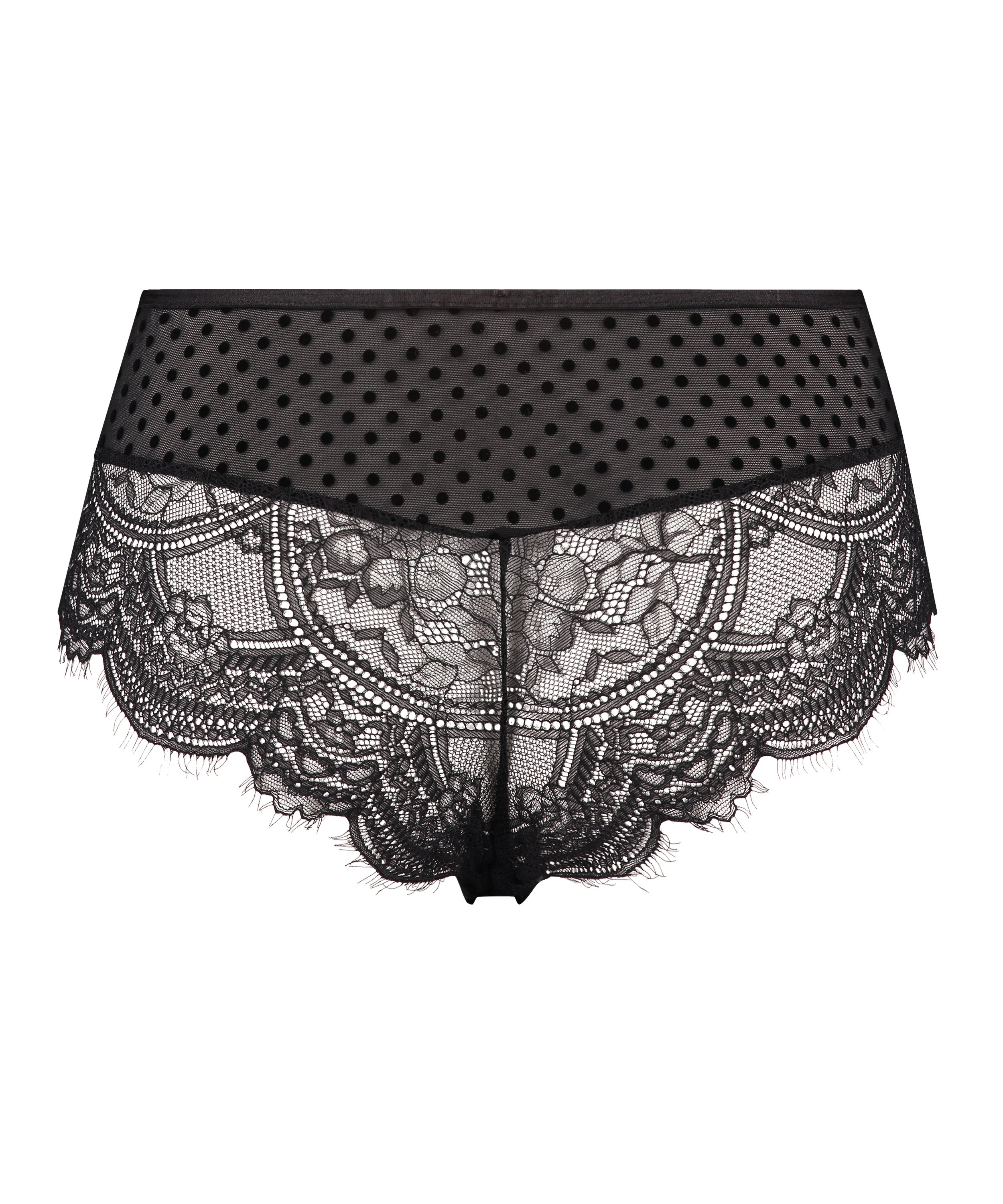 Aylin brasiliansk truse med kurvet form, Svart, main