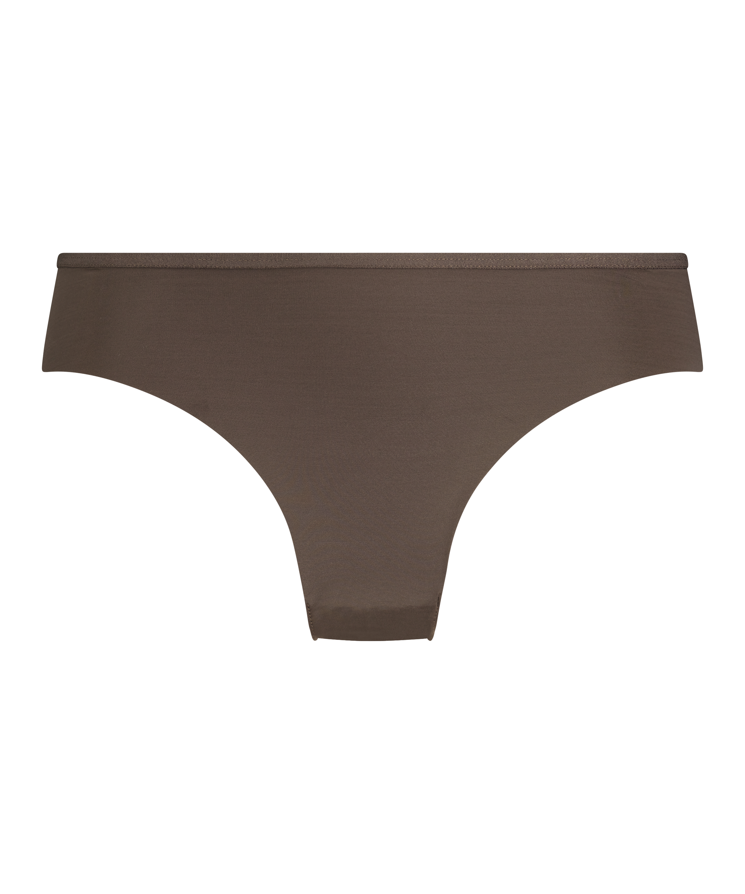 Invisible brasiliansk truse Lace Back, Brun, main