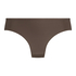 Invisible brasiliansk truse Lace Back, Brun