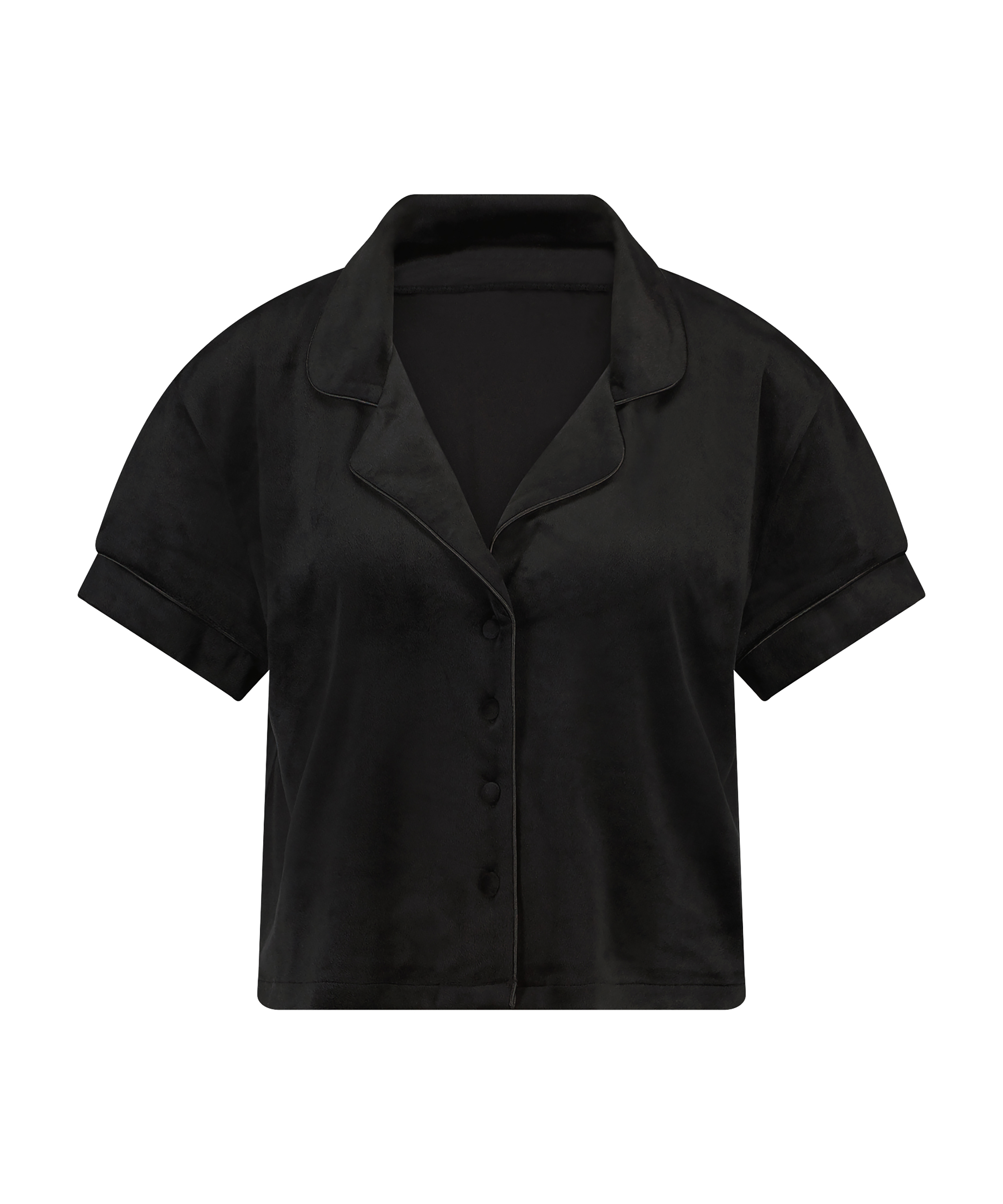 Velourjakke, Svart, main