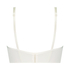 Polstret Longline-BH med bøyle Catrin, Hvit