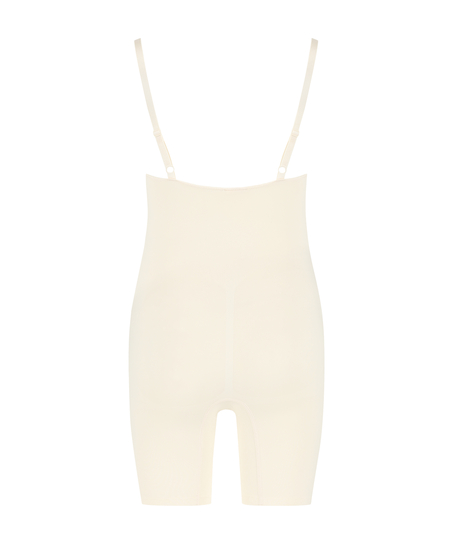 S&oslash;ml&oslash;s forsterkende bodysuit med h&oslash;ye ben, Beige