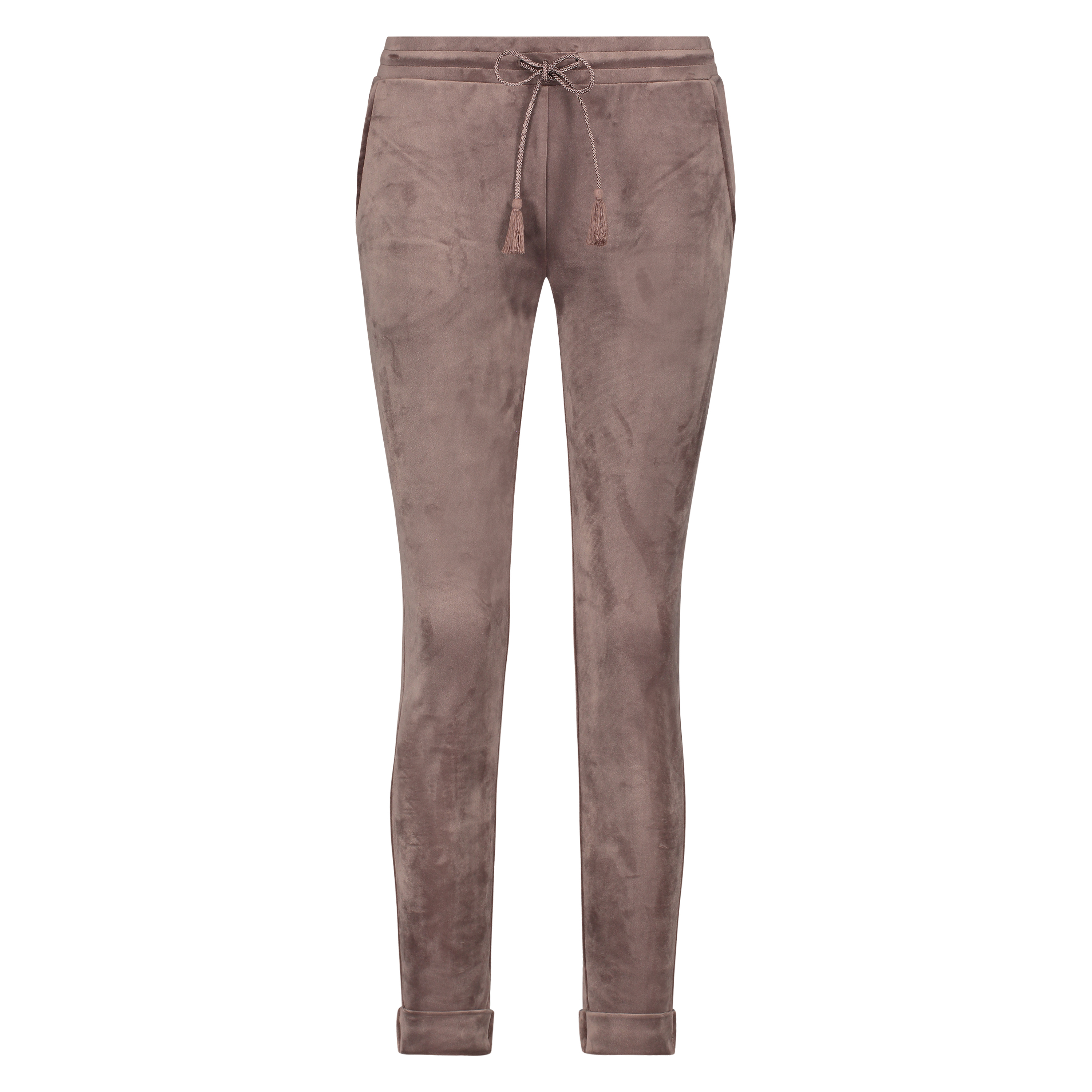 Petite Velours joggebukser, Brun, main