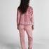 Pyjamassett fleece hjerte, Lilla