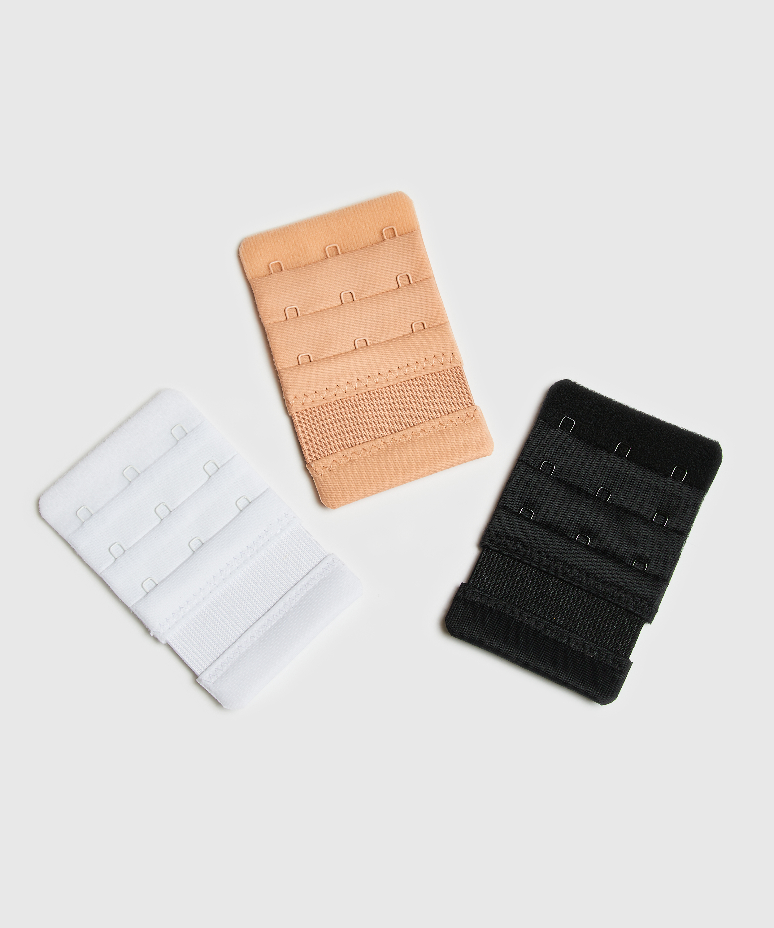 3-pakning med BH-forlengere, Hvit, main