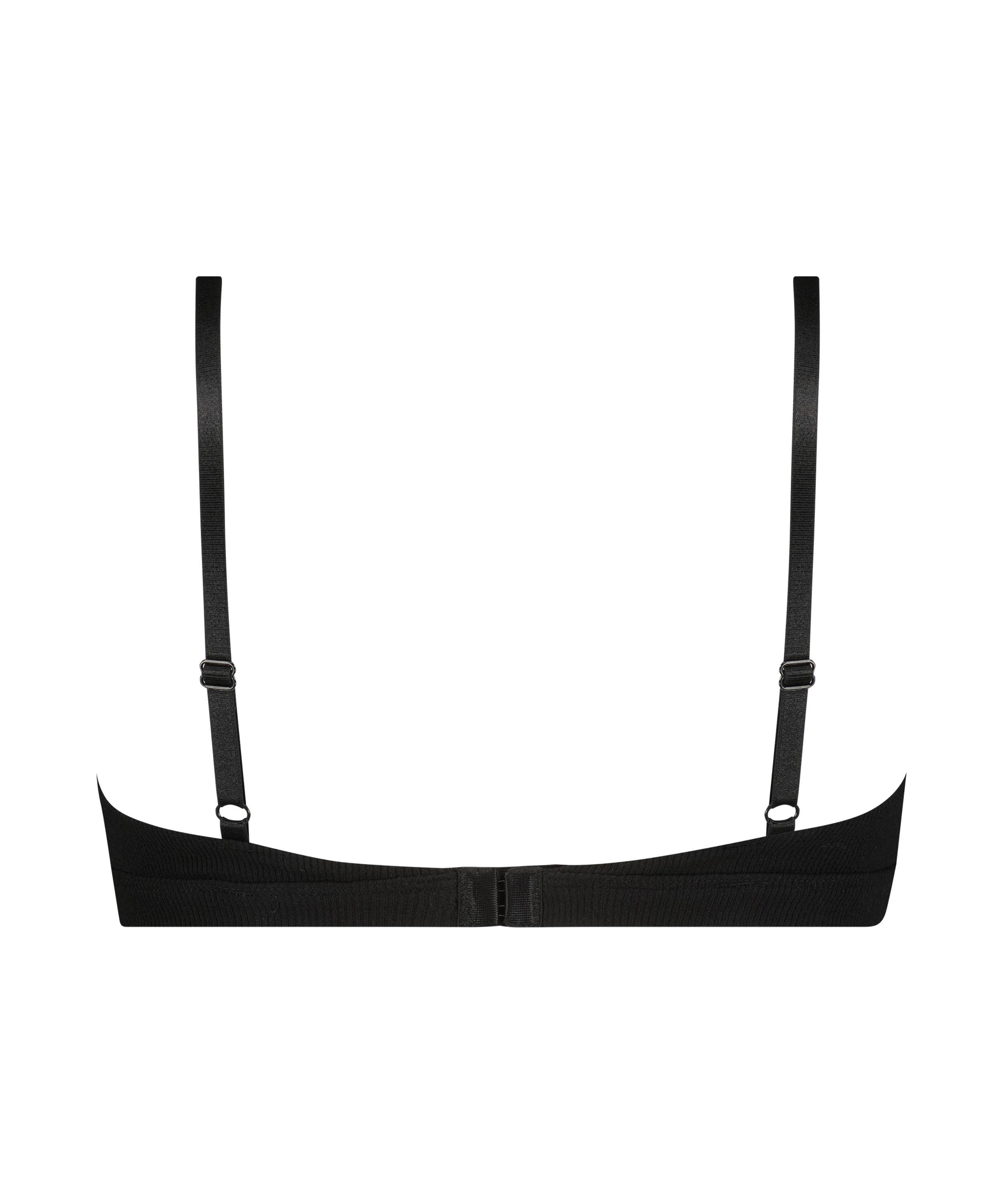 Bralette Rib Baddie, Svart, main