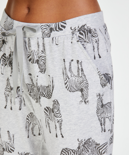 Jersey pysjamasbukse, Grå