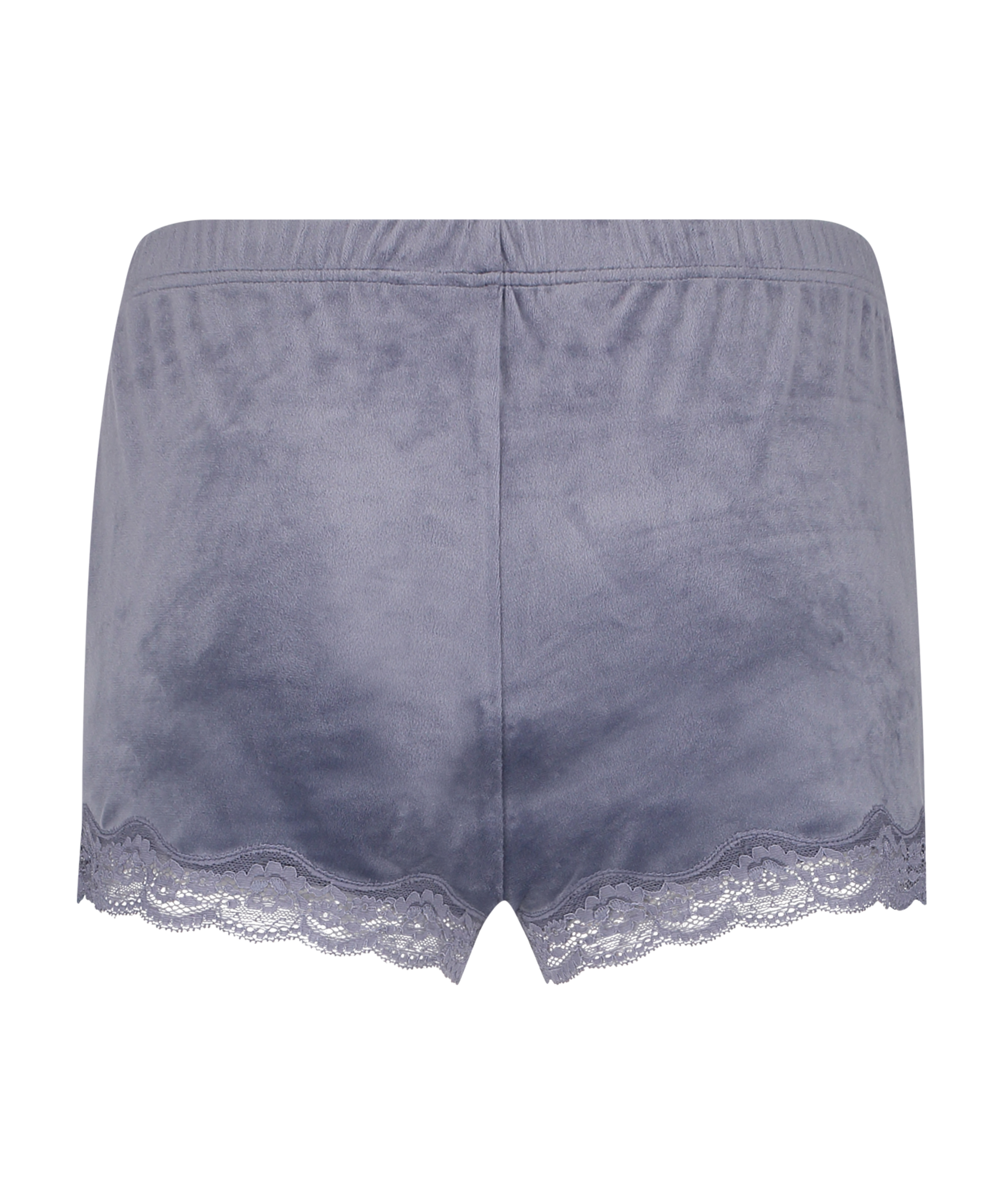 Velvet lace shorts, Gr&aring;, main
