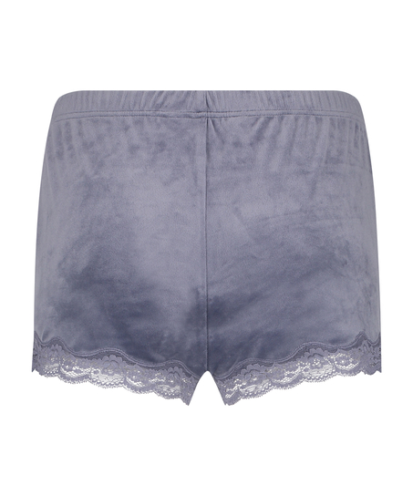 Velvet lace shorts, Gr&aring;