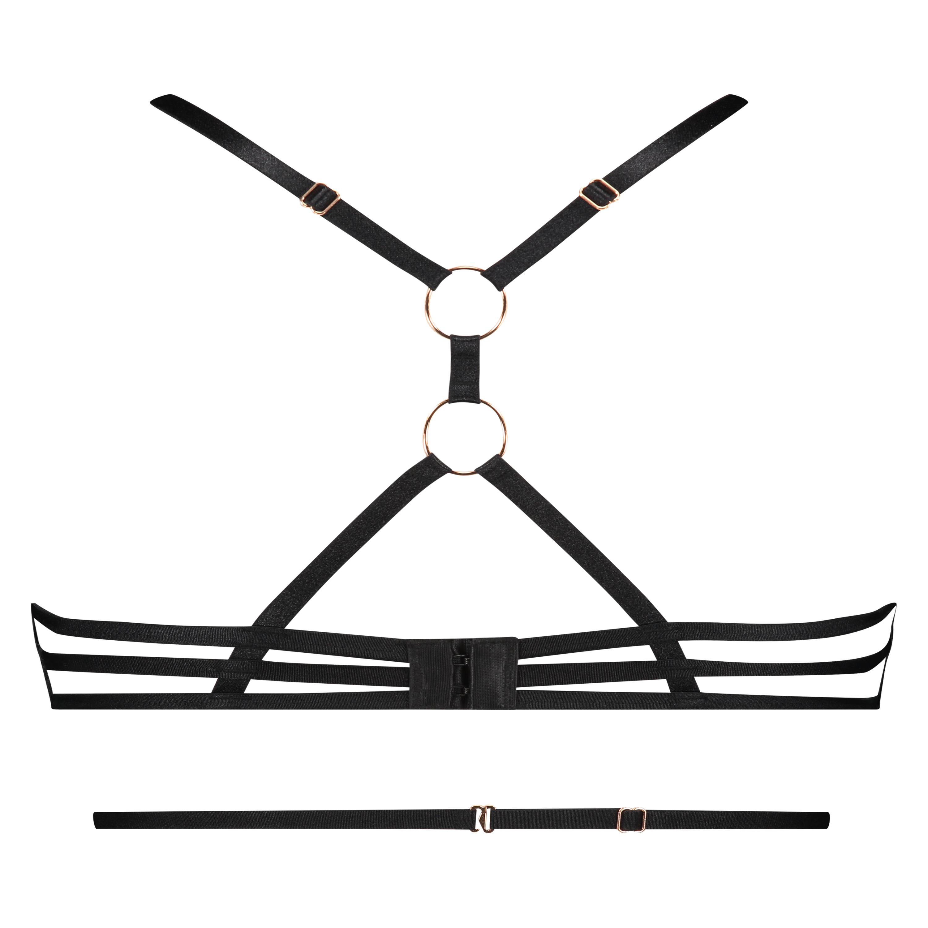 Dahlia spile-BH uten polstring, Svart, main