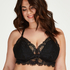 Olivia bralette Curvy, Svart