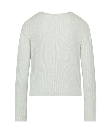 Langermet pyjamastopp, Grønn