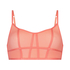 Bralette longline Sexy Mesh, Oransje